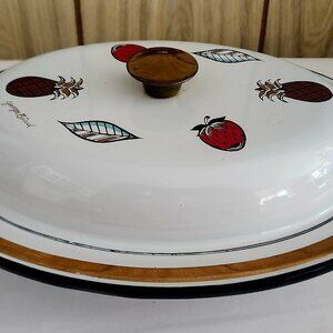 Georges Briard enamel casserole dish vintage 1960s